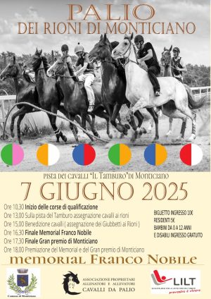 Palio dei Rioni di Monticiano: domani al via l’evento con fantini e cavalli