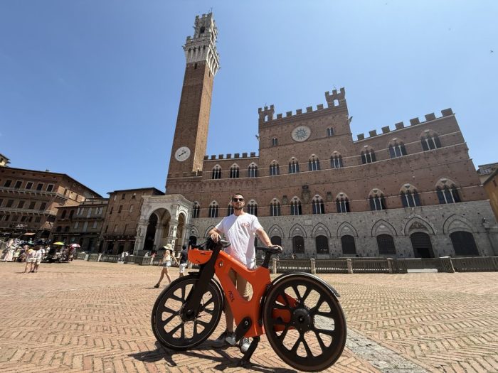 Arriva a Siena il viaggio sostenibile della igus:bike