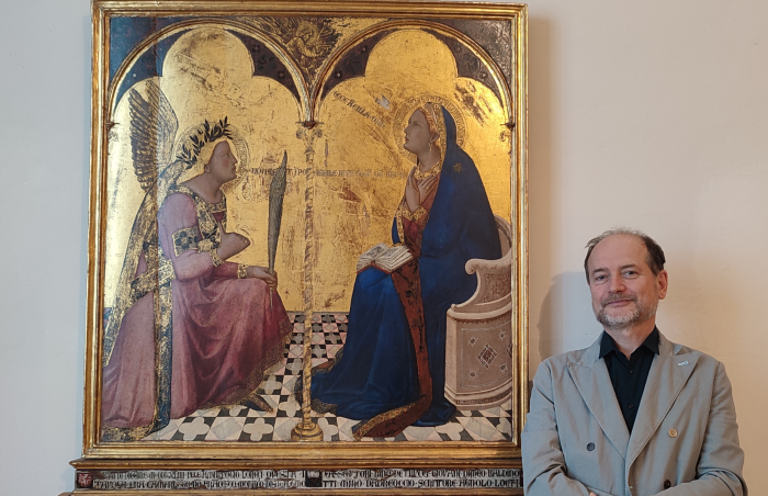 Siena, "L’Annunciazione” di Ambrogio Lorenzetti è tornata in Pinacoteca. Sabato 12 luglio apertura serale straordinaria