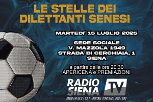 Siena: "Le Stelle dei Dilettanti Senesi", una serata speciale per premiare il Calcio Dilettantistico