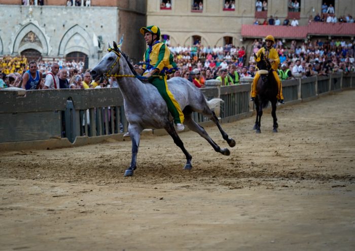 Palio di Siena: il Bruco con Diamante Grigio e Tambani, vince la Prova Generale