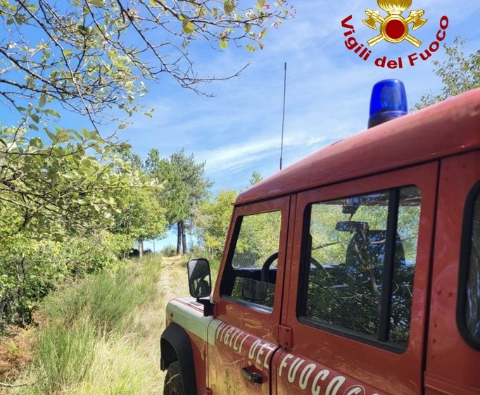 Chiusdino: coppia di coniugi rimane bloccata nel bosco con la macchina, salvati dai Vigili del Fuoco