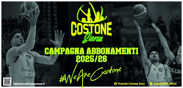 Siena: “We Are Costone”, partita la campagna abbonamenti della società gialloverde