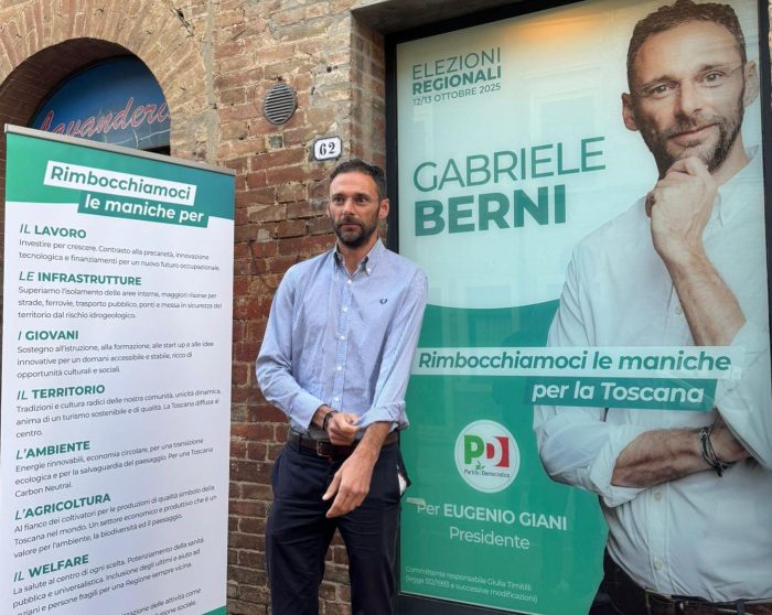 Elezioni regionali, parte la corsa di Gabriele Berni: "Insieme, rimbocchiamoci le maniche per la nostra Toscana"