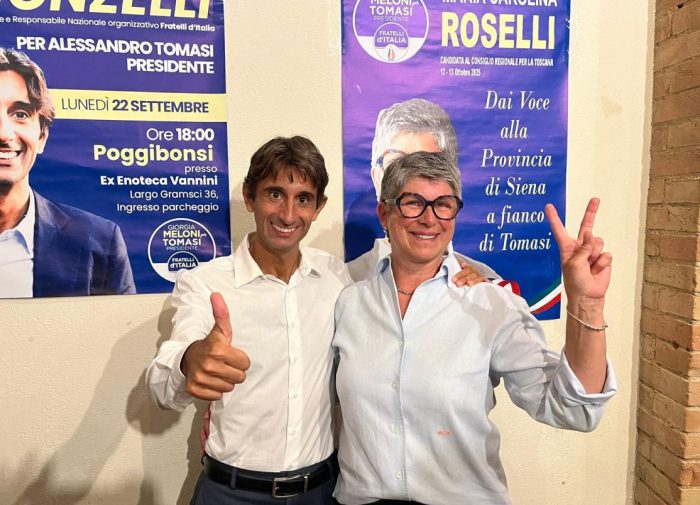 Donzelli a Poggibonsi: "Tomasi è la persona giusta per la Toscana"
