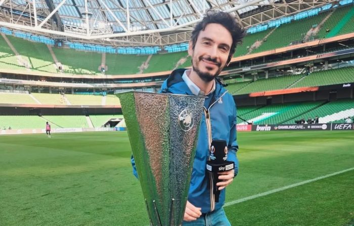 Andrea Marinozzi, il 'Top Player' della telecronaca, lascia Sky e si trasferisce a Siena con la famiglia