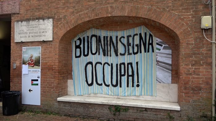 Movimento Log-in Siena: "Appoggio e solidarietà agli studenti in occupazione"