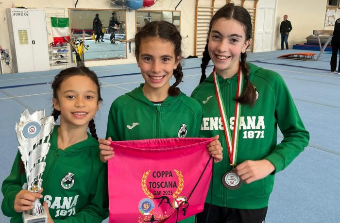 Mens Sana Ginnastica Artistica: tre titoli regionali conquistati alla Coppa Toscana