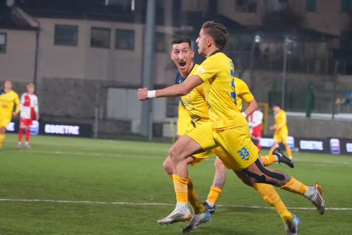 Calcio serie C, il sigillo di Coccia vale il ritorno al successo per la Pianese. Rimini battuto 1-0