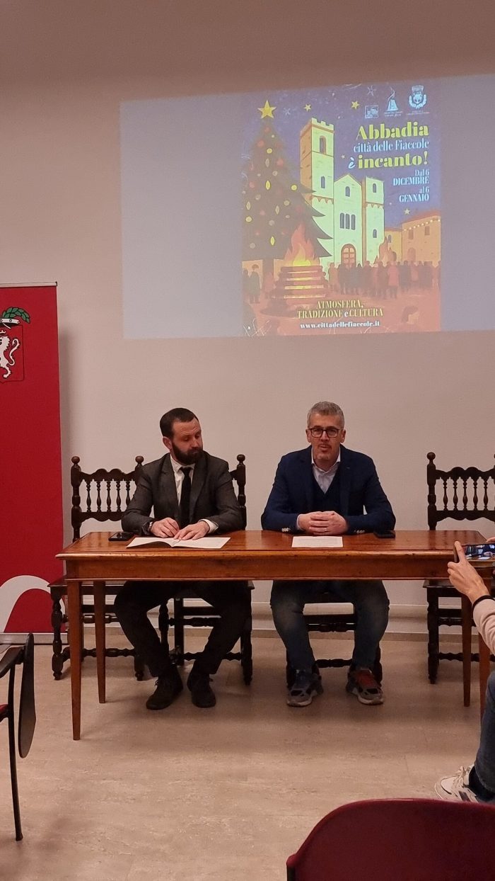 Natale ad Abbadia citt&agrave; delle fiaccole, &egrave; incanto! Presentato il cartellone delle festivit&agrave; natalizie