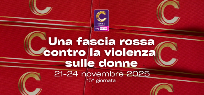 Calcio, Serie C: una fascia rossa contro la violenza sulle donne