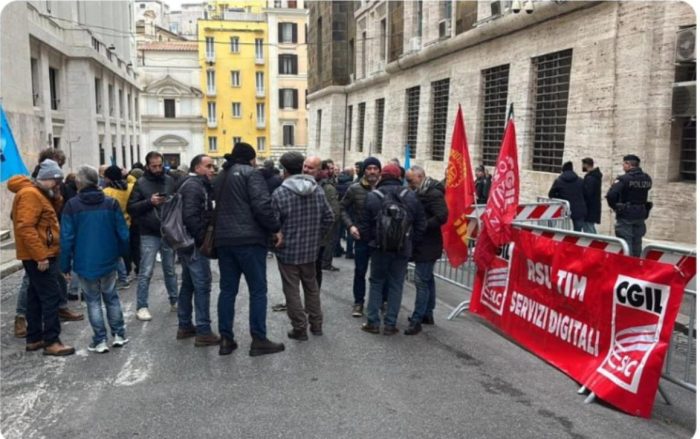 Telco Soluzioni Digitali, presidio e incontro al Mimit