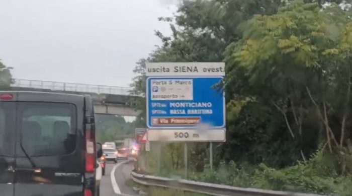 Autopalio, chiusa l&rsquo;uscita Acquacalda verso Firenze