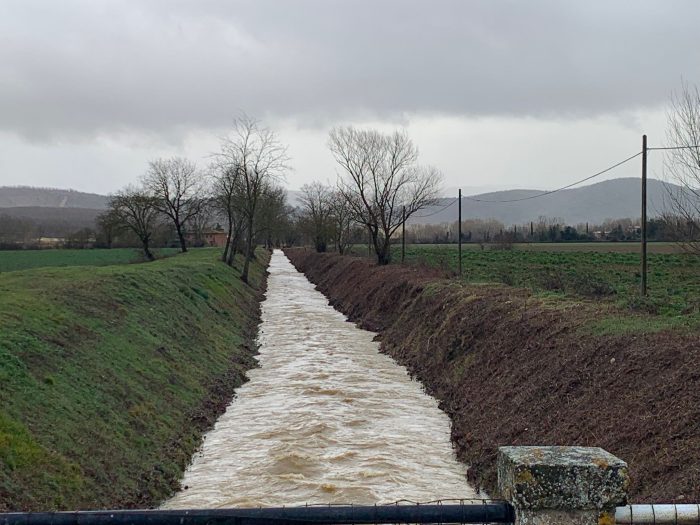 Maltempo in provincia di Siena, monitoraggio continuo dei corsi d'acqua da parte del Cb6