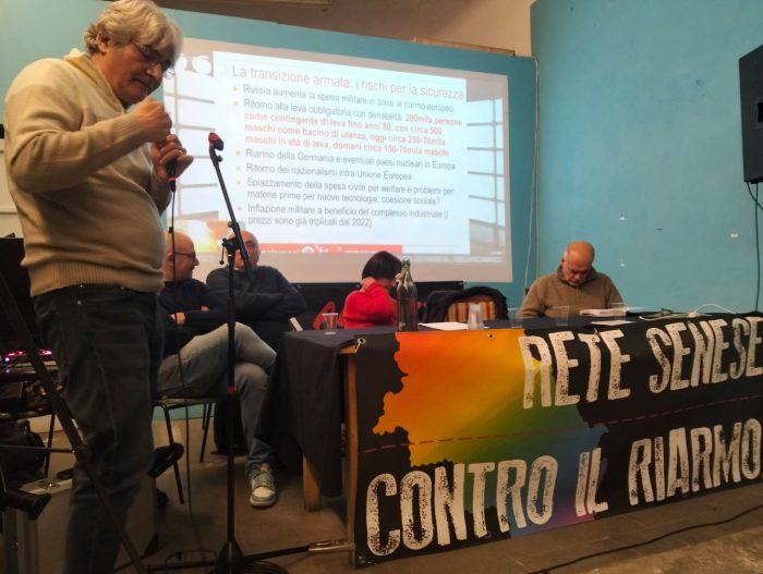 Siena fa rete contro il riarmo europeo