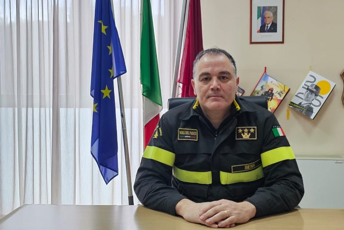 Siena, l'ingegnere Raffaele Cimmino nuovo Comandante dei Vigili del Fuoco