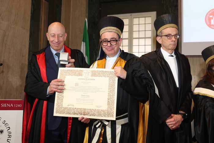 L&rsquo;Universit&agrave; di Siena conferisce la laurea ad honorem a Dario Neri