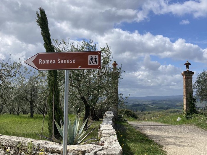 Camminando a Quercegrossa e Le Bollicine, escursione di solidariet&agrave; sulla Via Romea Sanese
