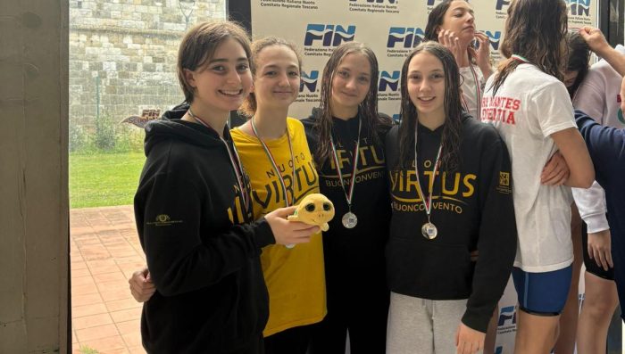 Nuoto, brillano le atlete della Virtus Buonconvento alle finali regionali invernali