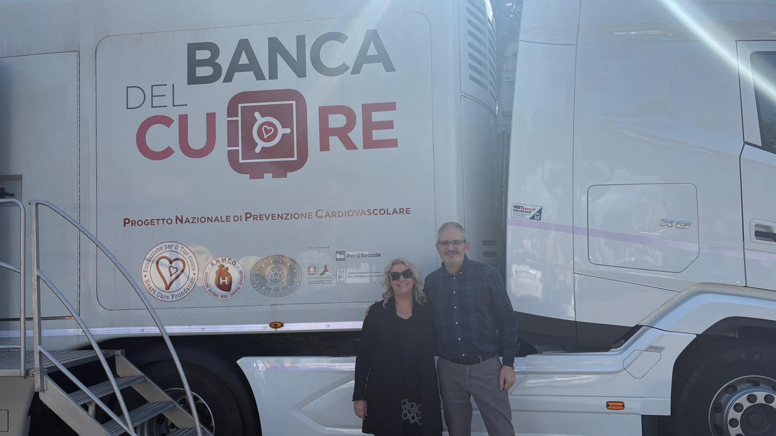Prevenzione del cuore, il grande successo per il Truck Tour a Siena: oltre trecento screening in tre giorni