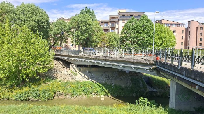 Poggibonsi, pali di fondazione completati sul ponte in Viale Marconi