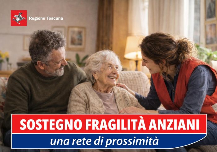 &ldquo;Sostegno fragilit&agrave; anziani&rdquo;, la Regione finanzia 12,8 milioni di euro per la nuova rete di servizi