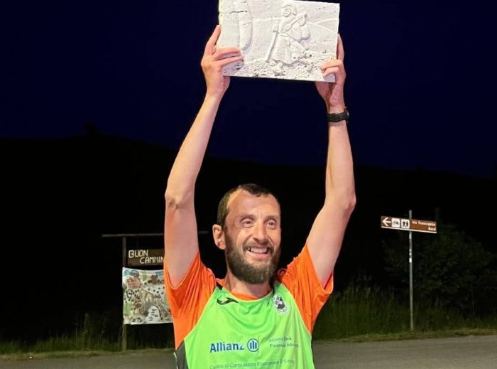 Mens Sana Runners: Andrea Amato si impone alla Backyard Francigena Ultramarathon