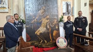 Sovicille, dopo trent&rsquo;anni torna a Ponte allo Spino la tela di Domenico Manetti