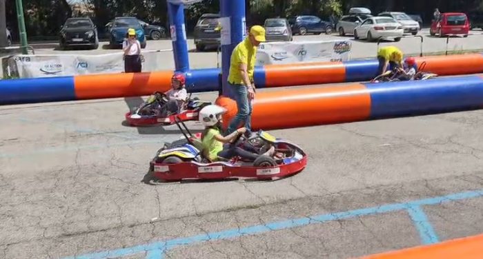 Karting in Piazza, oltre 200 bambini alla Fortezza a Siena: Gragnoli: "Imparare divertendosi &egrave; il metodo migliore"