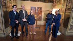 Siena, Bruto e Camillo tornano nella Sala del Mappamondo di Palazzo Pubblico
