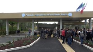 Siena. Taglio del nastro del nuovo ingresso delle Scotte: da tunnel si trasforma in galleria