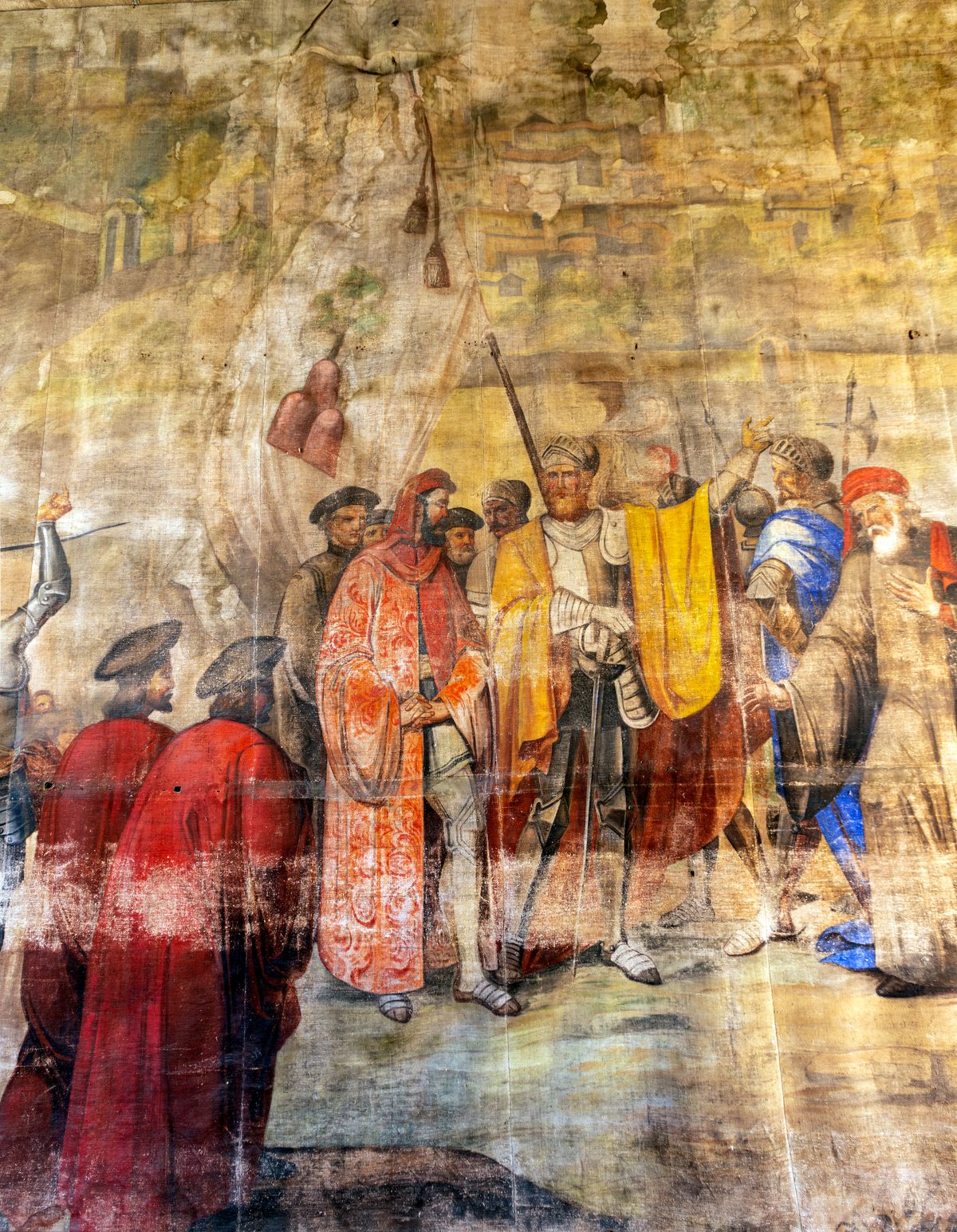 COMUNE DI MONTALCINO_Al via i lavori di restauro del prezioso sipario del Teatr…