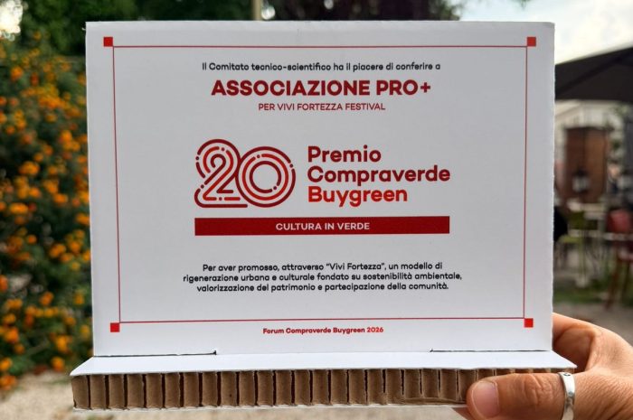 Siena, Vivi Fortezza vince il premio Compraverde &ldquo;Cultura in Verde&rdquo; 2026