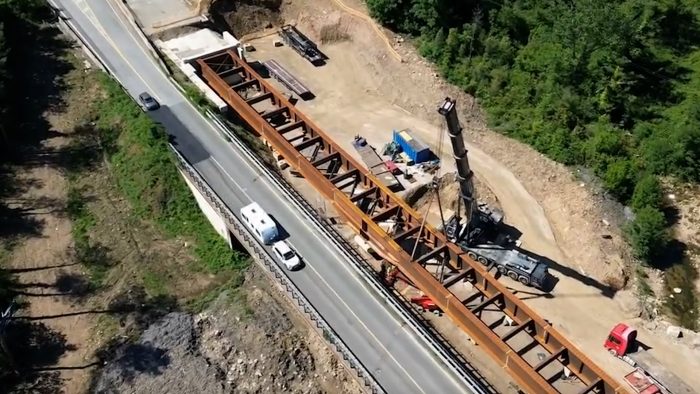 E78 Siena-Grosseto, completato il varo del viadotto "Ornate" sul Lotto 9