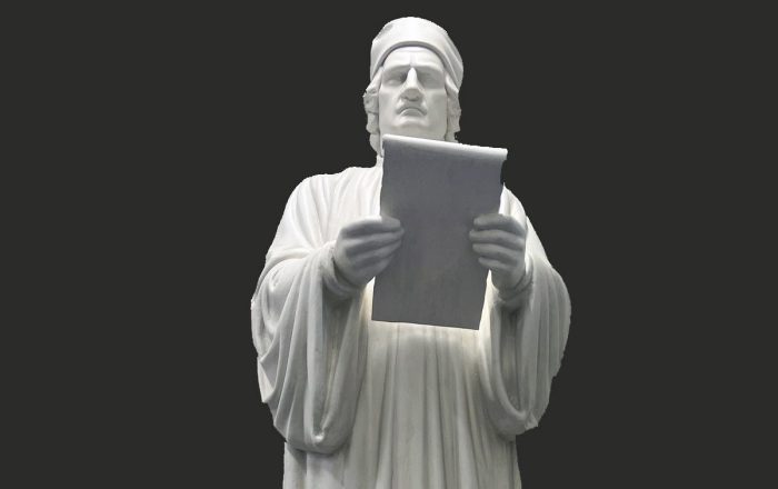 Colle Val d'Elsa, il Lions Club Valdelsa dona una scultura di Arnolfo di Cambio realizzata da Balducci