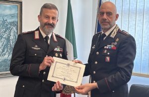 Carabinieri Siena, consegnata la Medaglia Mauriziana al Maresciallo Maggiore Claudio Pietrini