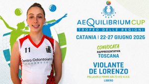 Pallavolo Primo Salto Siena, Violante De Lorenzo convocata al Trofeo delle Regioni 2026