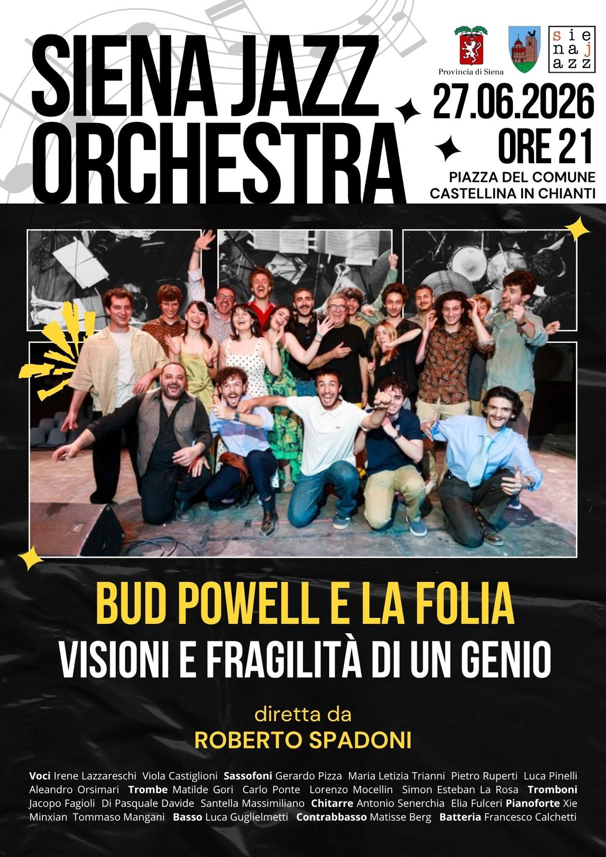 Comune di Castellina in Chianti CS – La Siena Jazz Orchestra in concerto a Cast…