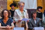 Palio 2 Luglio, il Sindaco Nicoletta Fabio alla presentazione del Drappellone: “Un Cencio profondamente rispettoso dell’identità di Siena”