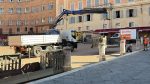 Verso il Palio di luglio, si montano i varchi in Piazza del Campo