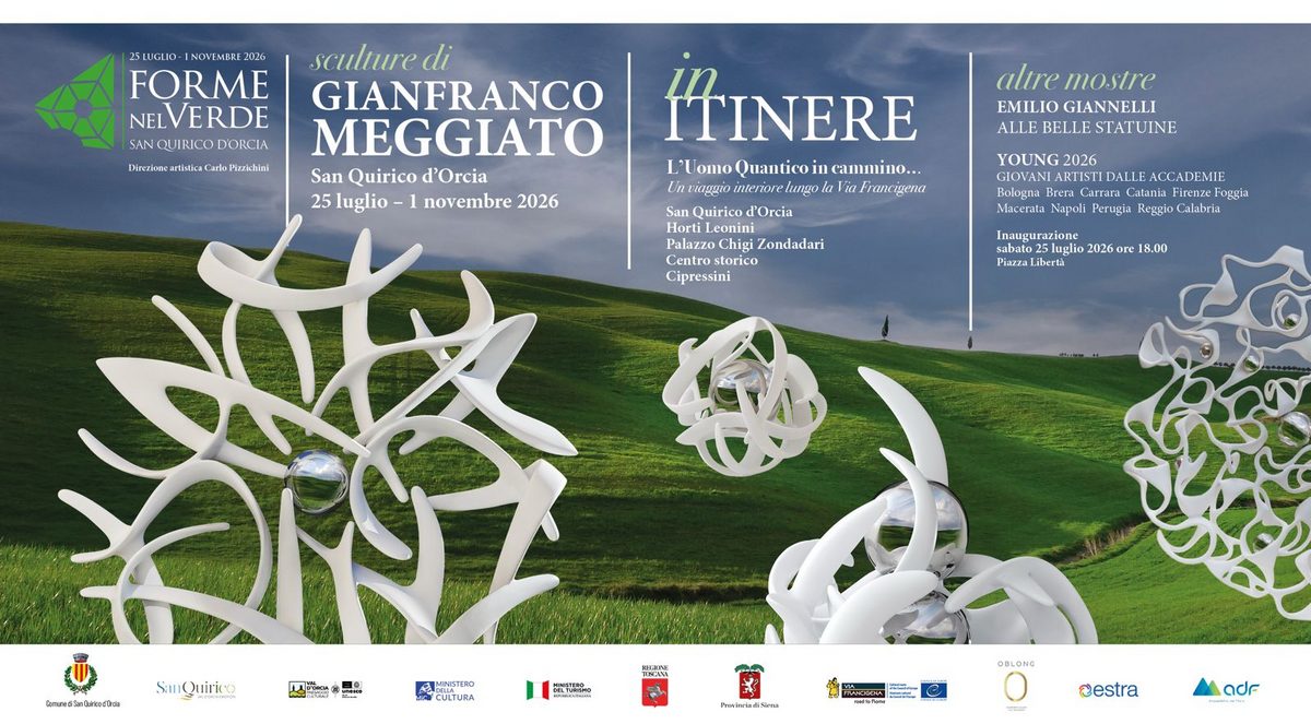 Apre il 25 luglio 2026 a SAN QUIRICO D’ORCIA FORME NEL VERDE 2026 | Gianfranco…