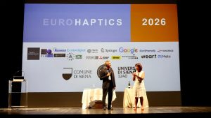 EuroHaptics 2026, a Siena le giornate di studio su innovazione e tecnologie tattili