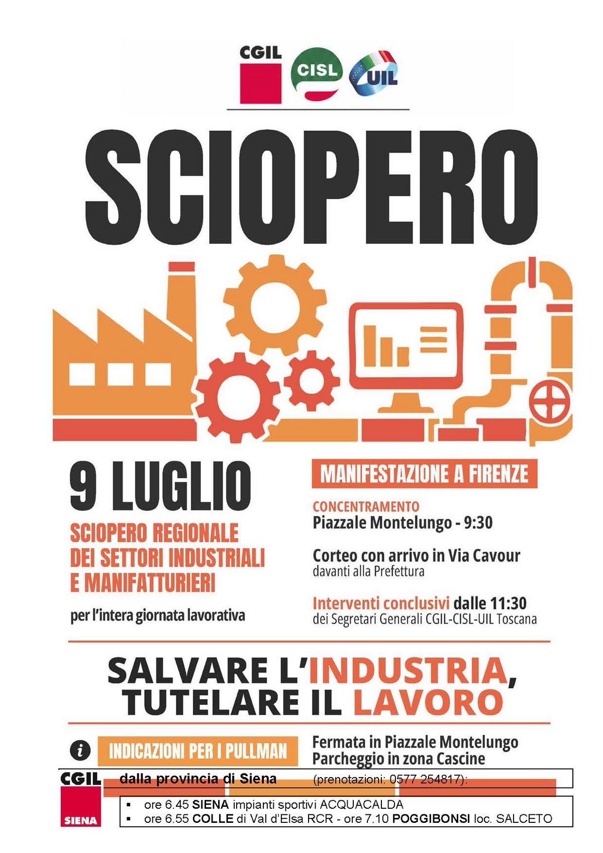 Sciopero del 9 luglio in Toscana: anche i lavoratori dei multiservizi e della r…