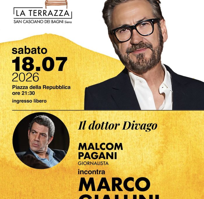 La Terrazza con sorpresa: a San Casciano dei Bagni arriva anche Marco Giallini