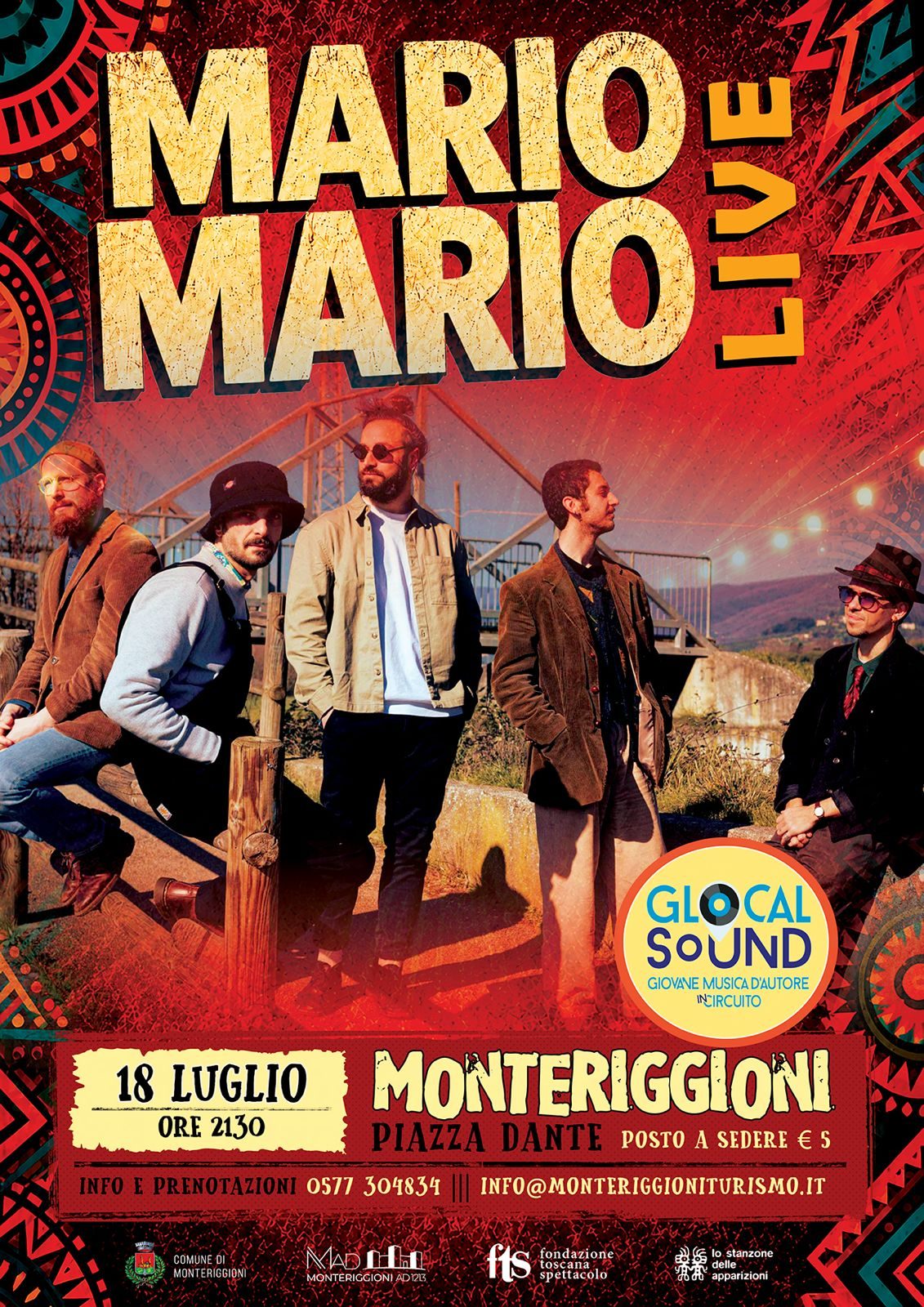 Mario Mario live a Monteriggioni – La giovane musica d’autore accende Piazza Da…