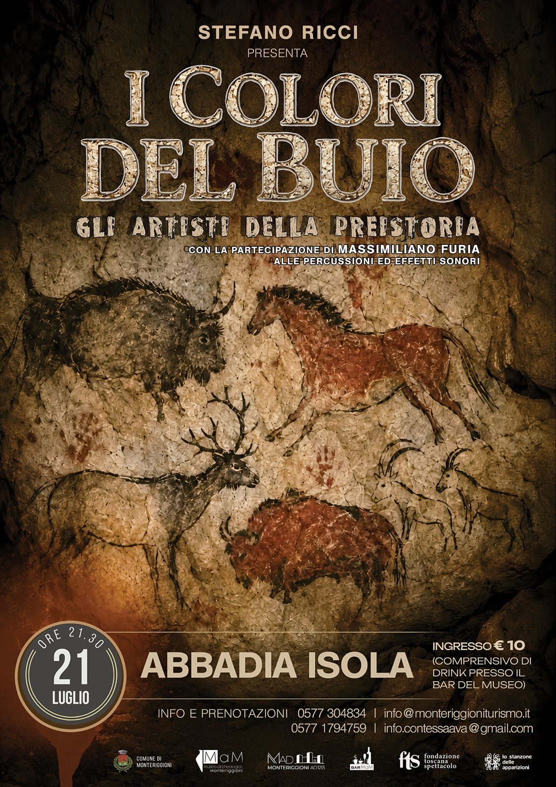 Abbadia Isola, martedì 21 luglio: “I colori del buio. Gli artisti della preisto…