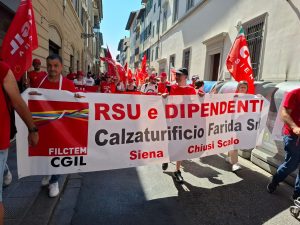 Vertenza Farida, gioved&igrave; manifestazione a Chiusi Scalo per difendere i posti di lavoro
