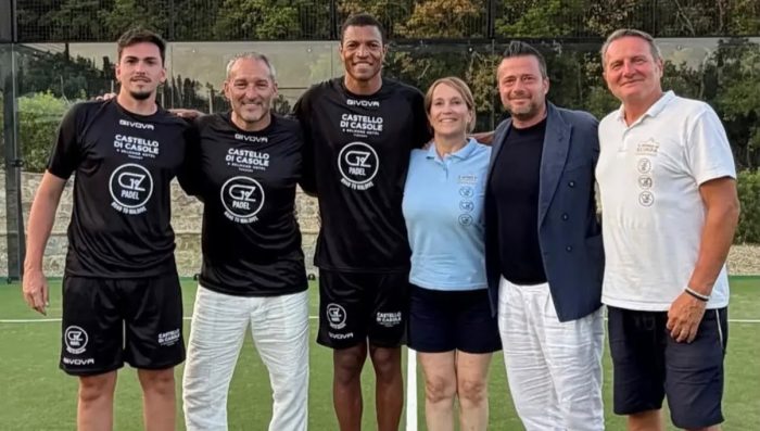Gianluca Zambrotta e Dida inaugurano il GZ19 Padel al Castello di Casole d'Elsa