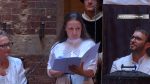 Palio di Siena, “Grazie Siena”: Teodora Axente, il legame con la città nel Drappellone dell’Assunta