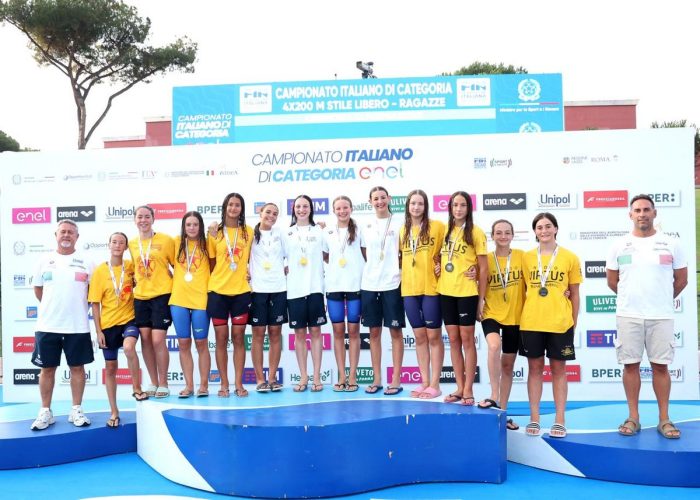 Nuoto: Virtus Buonconvento, pioggia di medaglie anche ai Campionati nazionali Estivi al Foro Italico